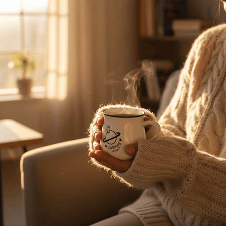 Cosmos Ceramic Mug – White Porcelain with Black Rim & Planet Print | 100ml - Al Kabayel Discount CentreCosmos Ceramic Mug – White Porcelain with Black Rim & Planet Print | 100mlMugsAKDCAl Kabayel Discount Centre