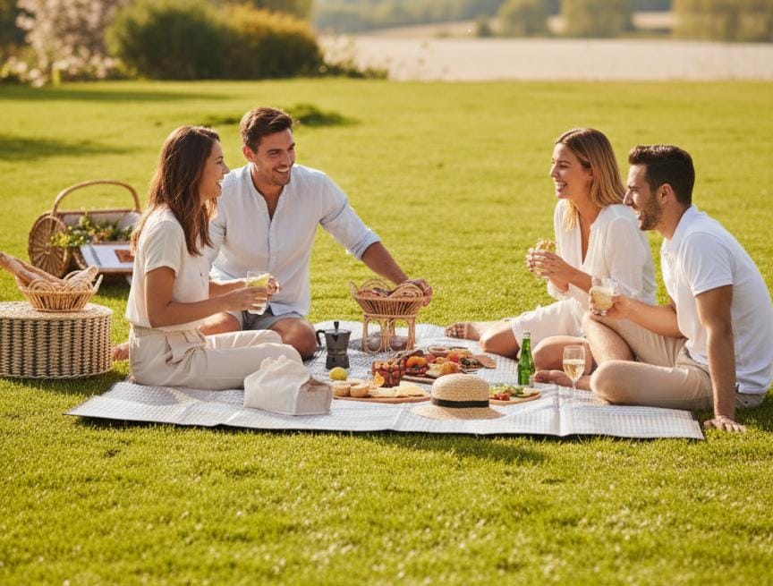 CRASUN Premium Foldable Aluminium Picnic Mat 160×110 cm – Waterproof Outdoor Blanket, Lightweight & Easy - to - Carry Travel Mat for Camping, Beach, Picnic & Family Outings - Al Kabayel Discount CentreCRASUN Premium Foldable Aluminium Picnic Mat 160×110 cm – Waterproof Outdoor Blanket, Lightweight & Easy - to - Carry Travel Mat for Camping, Beach, Picnic & Family OutingsCamping & HikingCRASUNAl Kabayel Discount Centre