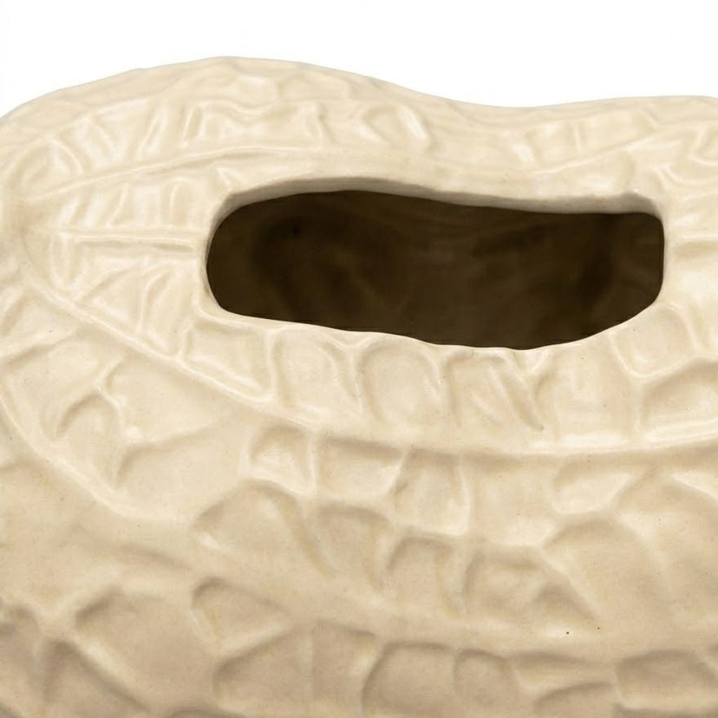 Cream Ceramic Peanut-Shaped Napkin Holder - 15×20 cm - Al Kabayel Discount CentreCream Ceramic Peanut-Shaped Napkin Holder - 15×20 cmNapkin Holders & Tissue BoxAKDCAl Kabayel Discount Centre