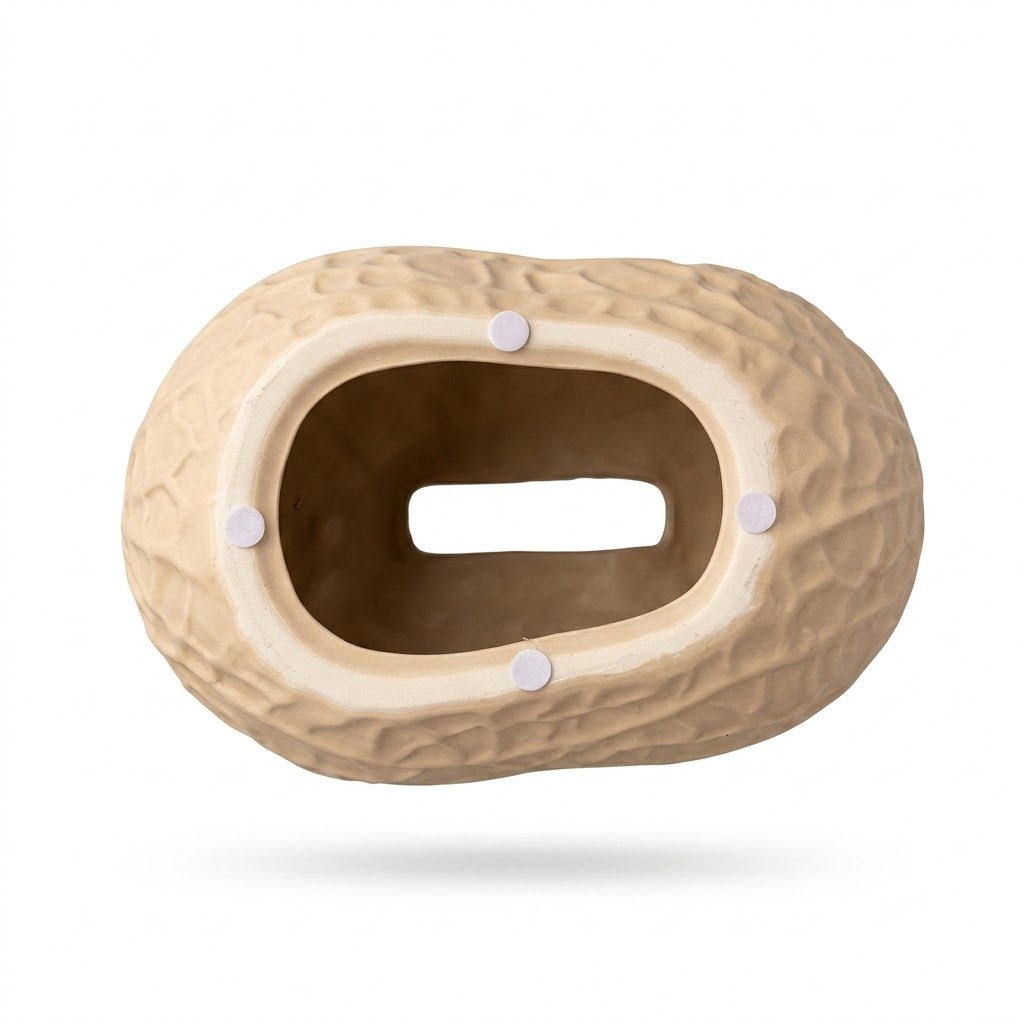 Cream Ceramic Peanut-Shaped Napkin Holder - 15×20 cm - Al Kabayel Discount CentreCream Ceramic Peanut-Shaped Napkin Holder - 15×20 cmNapkin Holders & Tissue BoxAKDCAl Kabayel Discount Centre