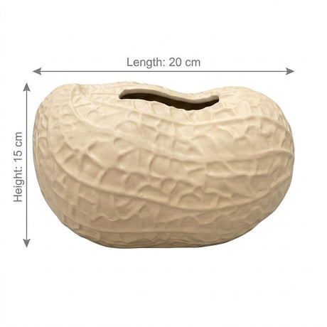 Cream Ceramic Peanut-Shaped Napkin Holder - 15×20 cm - Al Kabayel Discount CentreCream Ceramic Peanut-Shaped Napkin Holder - 15×20 cmNapkin Holders & Tissue BoxAKDCAl Kabayel Discount Centre