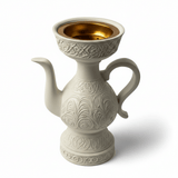 Cream Chalk Arabic Incense Burner | Ornate Floral Engraving | 18cm - Al Kabayel Discount CentreCream Chalk Arabic Incense Burner | Ornate Floral Engraving | 18cmIncense BurnerAKDCAl Kabayel Discount Centre