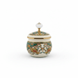 Cream Enamel Candy Bowl with Ornate Floral Design & lid - 9cm - Al Kabayel Discount CentreCream Enamel Candy Bowl with Ornate Floral Design & lid - 9cmJars & Food SaversAKDCAl Kabayel Discount Centre