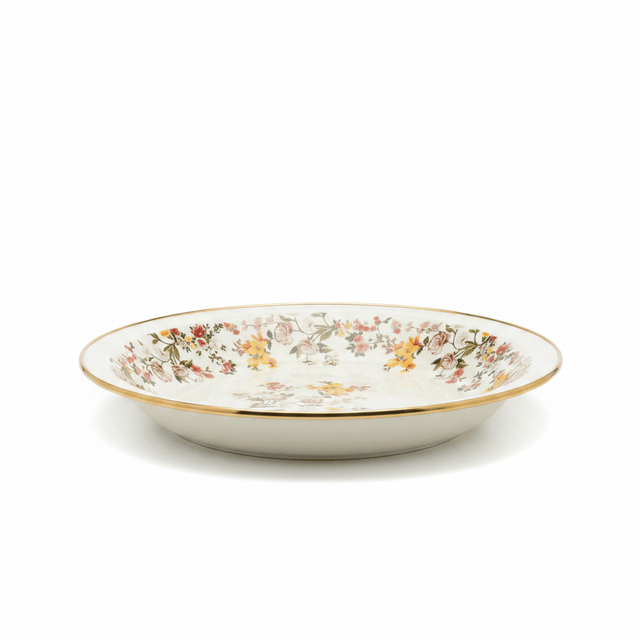 Cream Enamel Deep Plate with Floral Design – 28cm - Al Kabayel Discount CentreCream Enamel Deep Plate with Floral Design – 28cmPlatesAKDCAl Kabayel Discount Centre