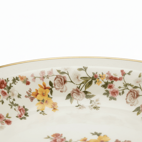 Cream Enamel Deep Plate with Floral Design – 28cm - Al Kabayel Discount CentreCream Enamel Deep Plate with Floral Design – 28cmPlatesAKDCAl Kabayel Discount Centre