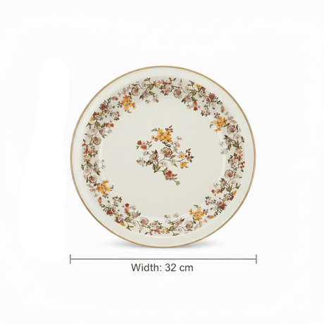 Cream Enamel Deep Plate with Floral Design – 32cm - Al Kabayel Discount CentreCream Enamel Deep Plate with Floral Design – 32cmPlatesAKDCAl Kabayel Discount Centre