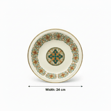 Cream Enamel Deep Plate with Ornate Islamic Design – 24cm - Al Kabayel Discount CentreCream Enamel Deep Plate with Ornate Islamic Design – 24cmPlatesAKDCAl Kabayel Discount Centre
