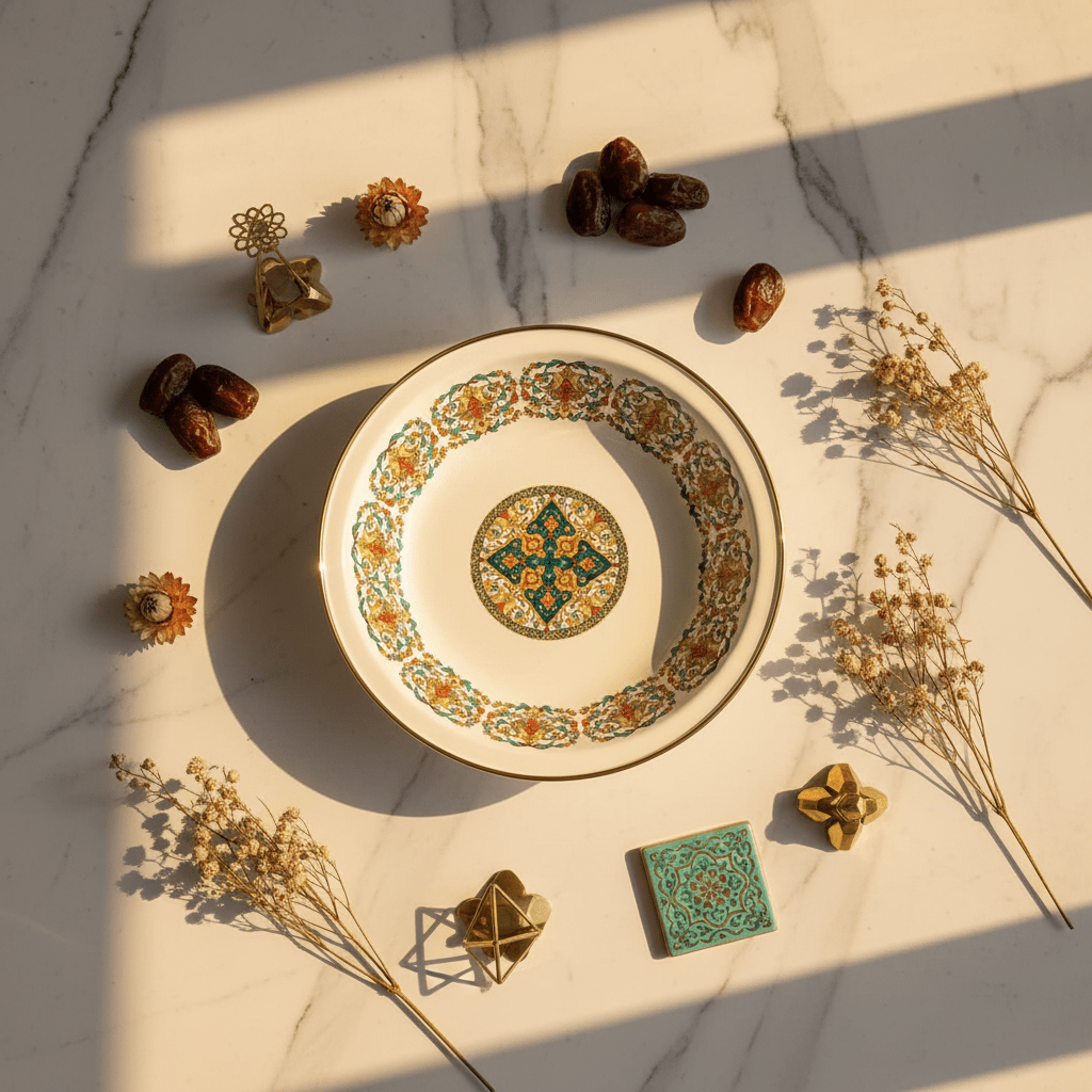 Cream Enamel Deep Plate with Ornate Islamic Design – 24cm - Al Kabayel Discount CentreCream Enamel Deep Plate with Ornate Islamic Design – 24cmPlatesAKDCAl Kabayel Discount Centre