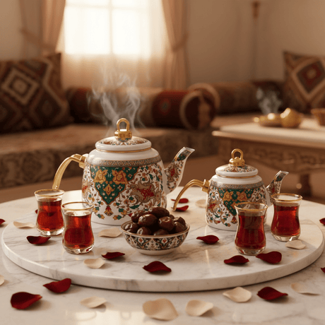 Cream Enamel Kettle Set with Floral Design — 2 Pcs - 2.2 Litre + 1 Litre - Al Kabayel Discount CentreCream Enamel Kettle Set with Floral Design — 2 Pcs - 2.2 Litre + 1 LitreTea/Coffee PotsAKDCAl Kabayel Discount Centre