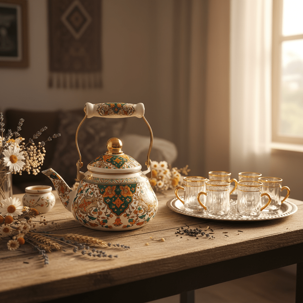 Cream Enamel Kettle with Floral Design – 1.5 Ltr - Al Kabayel Discount CentreCream Enamel Kettle with Floral Design – 1.5 LtrTea/Coffee PotsAKDCAl Kabayel Discount Centre