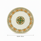 Cream Enamel Round Serving Tray with Floral Design – 36cm - Al Kabayel Discount CentreCream Enamel Round Serving Tray with Floral Design – 36cmServing TraysAKDCAl Kabayel Discount Centre
