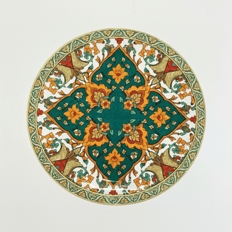 Cream Enamel Round Serving Tray with Floral Design – 36cm - Al Kabayel Discount CentreCream Enamel Round Serving Tray with Floral Design – 36cmServing TraysAKDCAl Kabayel Discount Centre