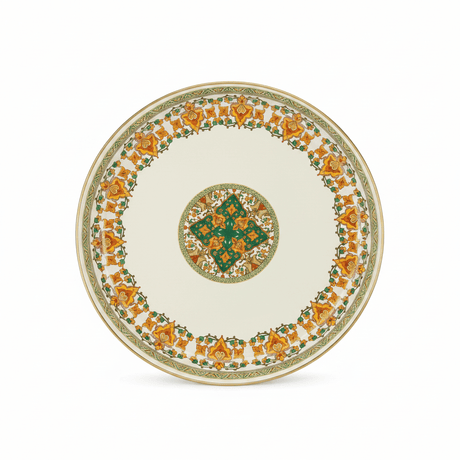 Cream Enamel Round Serving Tray with Floral Design – 36cm - Al Kabayel Discount CentreCream Enamel Round Serving Tray with Floral Design – 36cmServing TraysAKDCAl Kabayel Discount Centre