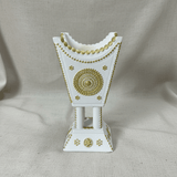 Cream & Gold Chalk Incense Burner | Arabic Majlis Bakhoor Holder | 16×7cm - Al Kabayel Discount CentreCream & Gold Chalk Incense Burner | Arabic Majlis Bakhoor Holder | 16×7cmIncense burnerAKDCAl Kabayel Discount Centre
