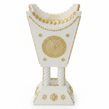 Cream & Gold Chalk Incense Burner | Arabic Majlis Bakhoor Holder | 16×7cm - Al Kabayel Discount CentreCream & Gold Chalk Incense Burner | Arabic Majlis Bakhoor Holder | 16×7cmIncense burnerAKDCAl Kabayel Discount Centre