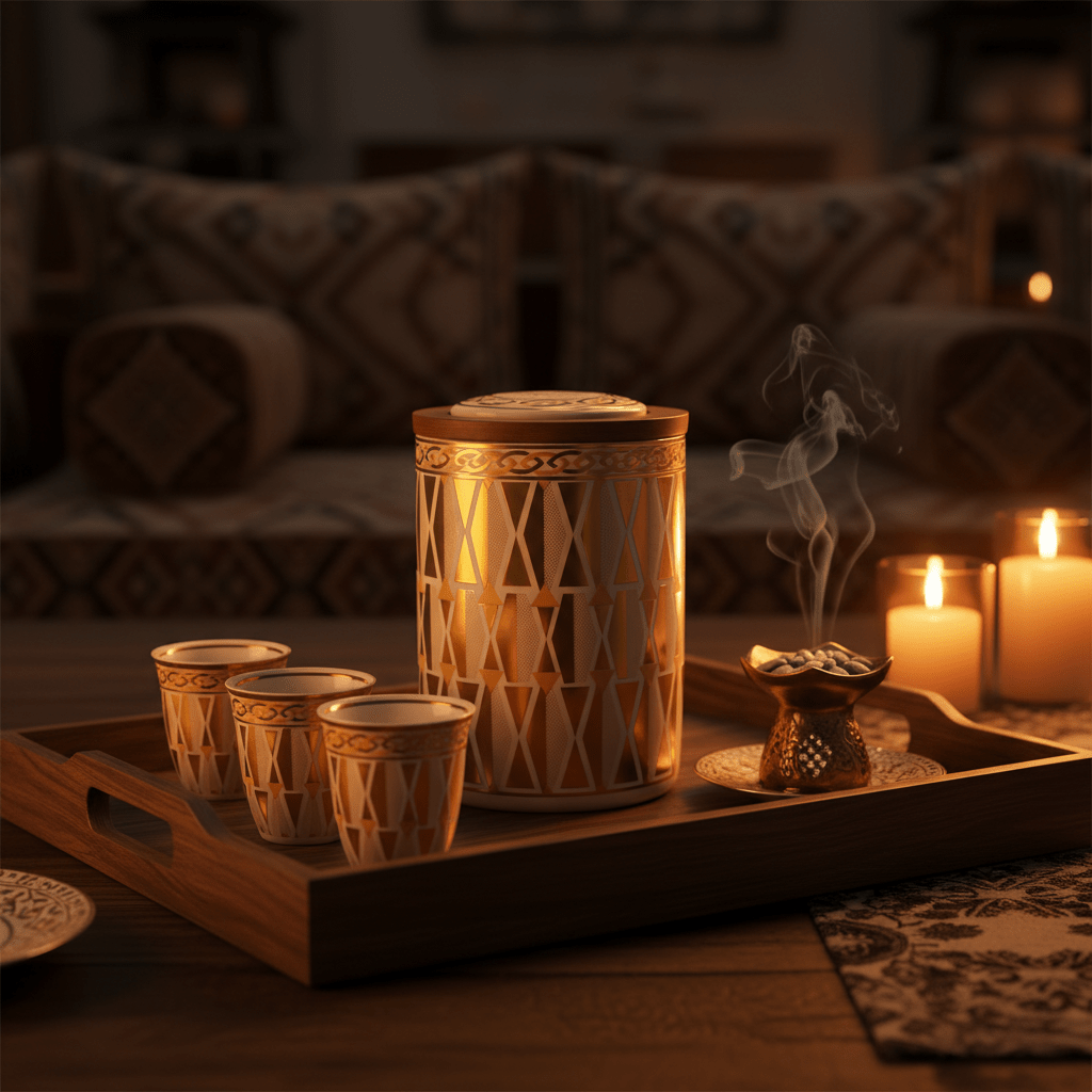 Cream & Gold Geometric Ceramic Canister with Lid | 15×10cm | Luxury Home Storage - Al Kabayel Discount CentreCream & Gold Geometric Ceramic Canister with Lid | 15×10cm | Luxury Home StorageJars & Food SaversAKDCAl Kabayel Discount Centre