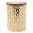 Cream & Gold Geometric Ceramic Canister with Lid | 15×10cm | Luxury Home Storage - Al Kabayel Discount CentreCream & Gold Geometric Ceramic Canister with Lid | 15×10cm | Luxury Home StorageJars & Food SaversAKDCAl Kabayel Discount Centre