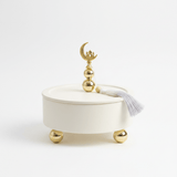 Cream Metal Candy Bowl with Lid - 20×7 cm - Al Kabayel Discount CentreCream Metal Candy Bowl with Lid - 20×7 cmBowlsAKDCAl Kabayel Discount Centre