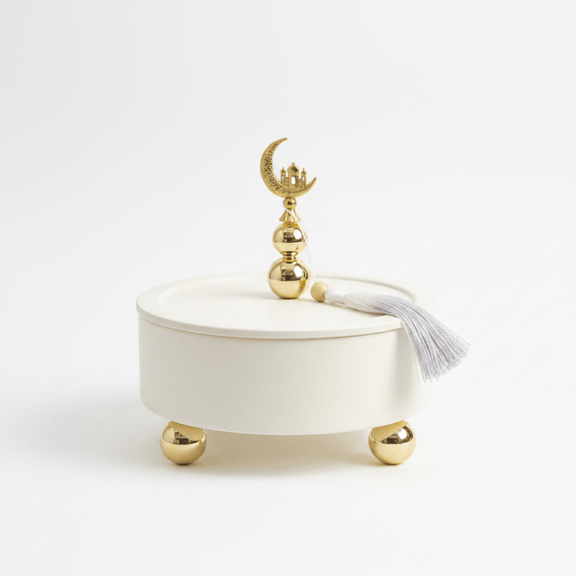 Cream Metal Candy Bowl with Lid - 20×7 cm - Al Kabayel Discount CentreCream Metal Candy Bowl with Lid - 20×7 cmBowlsAKDCAl Kabayel Discount Centre