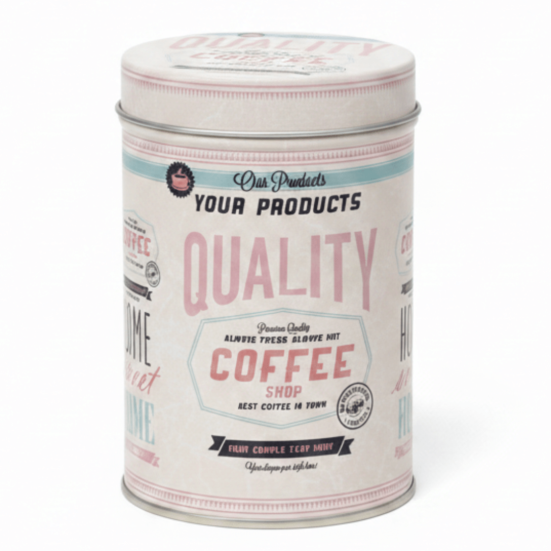 Cream Metal Canister with Elegant Vintage Print | Airtight Storage Tin | 10×8 cm - Al Kabayel Discount CentreCream Metal Canister with Elegant Vintage Print | Airtight Storage Tin | 10×8 cmJars & Food SaversAKDCAl Kabayel Discount Centre