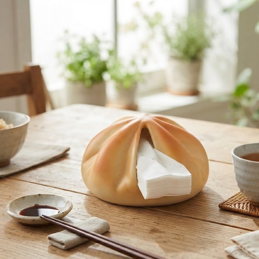 Cream & Peach Steamed Bun Ceramic Napkin Holder – 13×16 cm - Al Kabayel Discount CentreCream & Peach Steamed Bun Ceramic Napkin Holder – 13×16 cmNapkin Holders & Tissue BoxAKDCAl Kabayel Discount Centre