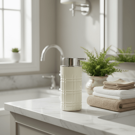 Cream Plastic Soap Liquid Dispenser 400ml - Al Kabayel Discount CentreCream Plastic Soap Liquid Dispenser 400mlHolders & DispensersAKDCAl Kabayel Discount Centre