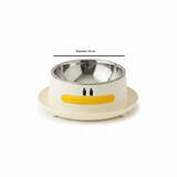 Cream Plastic & Stainless Steel Pet Feeding Bowl – 15cm - Al Kabayel Discount CentreCream Plastic & Stainless Steel Pet Feeding Bowl – 15cmPet SuppliesAKDCAl Kabayel Discount Centre