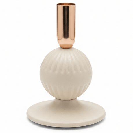 Cream & Rose Gold Elegant Metal Candle Holder – 15cm - Al Kabayel Discount CentreCream & Rose Gold Elegant Metal Candle Holder – 15cmHome Décor AccentsAKDCAl Kabayel Discount Centre