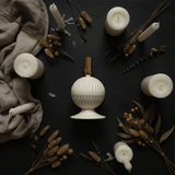 Cream & Rose Gold Metal Ribbed Candle Holder | Elegant Sphere Base | 18cm - Al Kabayel Discount CentreCream & Rose Gold Metal Ribbed Candle Holder | Elegant Sphere Base | 18cmHome Décor AccentsAKDCAl Kabayel Discount Centre