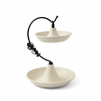 Cream Round 2-Tier Metal Serving Tray - 20 × 20 × 15 cm - Al Kabayel Discount CentreCream Round 2-Tier Metal Serving Tray - 20 × 20 × 15 cmServing TraysAKDCAl Kabayel Discount Centre