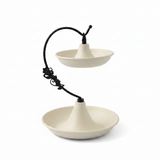 Cream Round 2-Tier Metal Serving Tray - 20 × 20 × 15 cm - Al Kabayel Discount CentreCream Round 2-Tier Metal Serving Tray - 20 × 20 × 15 cmServing TraysAKDCAl Kabayel Discount Centre