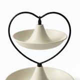 Cream Round 2-Tier Metal Serving Tray - 25 × 20 cm - Al Kabayel Discount CentreCream Round 2-Tier Metal Serving Tray - 25 × 20 cmServing TraysAKDCAl Kabayel Discount Centre