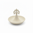 Cream Round Metal Serving Tray with Ornate Finial - 15×13 cm - Al Kabayel Discount CentreCream Round Metal Serving Tray with Ornate Finial - 15×13 cmServing TraysAKDCAl Kabayel Discount Centre