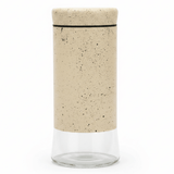Cream Speckled Metal & Glass Canister — 1 Litre | Airtight Storage Jar - Al Kabayel Discount CentreCream Speckled Metal & Glass Canister — 1 Litre | Airtight Storage JarJars & Food SaversAKDCAl Kabayel Discount Centre