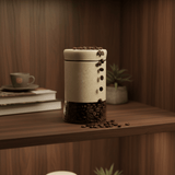 Cream Speckled Metal & Glass Canister — 750 ML | Airtight Kitchen Storage Jar - Al Kabayel Discount CentreCream Speckled Metal & Glass Canister — 750 ML | Airtight Kitchen Storage JarJars & Food SaversAKDCAl Kabayel Discount Centre