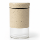 Cream Speckled Metal & Glass Canister — 750 ML | Airtight Kitchen Storage Jar - Al Kabayel Discount CentreCream Speckled Metal & Glass Canister — 750 ML | Airtight Kitchen Storage JarJars & Food SaversAKDCAl Kabayel Discount Centre