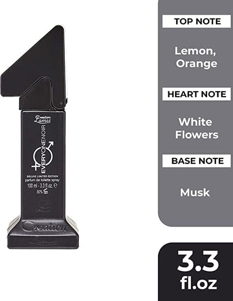Creation Lamis Everyone Noir Perfum de Toilette Perfume for Men, Floral, Transparent, Musky & Woody Long Lasting Masculine Fragrance, Body Perfume for Men - 100ML - Al Kabayel Discount CentreCreation Lamis Everyone Noir Perfum de Toilette Perfume for Men, Floral, Transparent, Musky & Woody Long Lasting Masculine Fragrance, Body Perfume for Men - 100MLPerfumesCREATION LAMISAl Kabayel Discount Centre