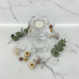 Crystal Candle Holder 15cm | Tiered Glass Candle Burner | Luxury Home Décor - Al Kabayel Discount CentreCrystal Candle Holder 15cm | Tiered Glass Candle Burner | Luxury Home DécorHome Décor AccentsAKDCAl Kabayel Discount Centre