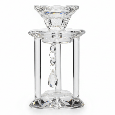 Crystal Candle Holder 15cm | Tiered Glass Candle Burner | Luxury Home Décor - Al Kabayel Discount CentreCrystal Candle Holder 15cm | Tiered Glass Candle Burner | Luxury Home DécorHome Décor AccentsAKDCAl Kabayel Discount Centre