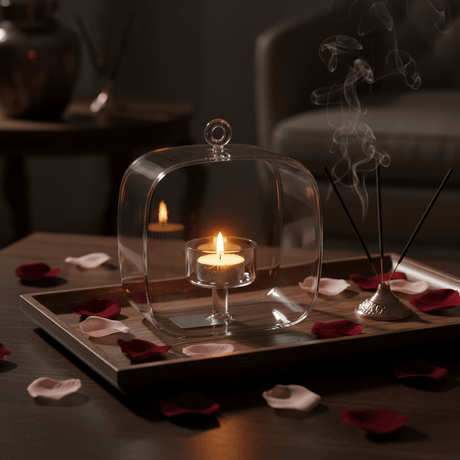 Crystal Clear Glass Candle Cloche | Tealight Dome Holder 12cm - Al Kabayel Discount CentreCrystal Clear Glass Candle Cloche | Tealight Dome Holder 12cmHome Décor AccentsAKDCAl Kabayel Discount Centre