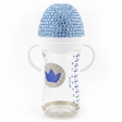 Crystal Crown Baby Glass Feeding Bottle – 240ml | Blue Diamond Edition - Al Kabayel Discount CentreCrystal Crown Baby Glass Feeding Bottle – 240ml | Blue Diamond EditionBaby ProductsAKDCAl Kabayel Discount Centre