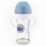 Crystal Crown Baby Glass Feeding Bottle – 240ml | Blue Diamond Edition - Al Kabayel Discount CentreCrystal Crown Baby Glass Feeding Bottle – 240ml | Blue Diamond EditionBaby ProductsAKDCAl Kabayel Discount Centre