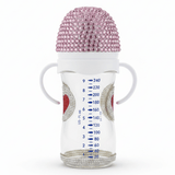 Crystal Crown Baby Glass Feeding Bottle – 240ml | Pink Diamond Edition - Al Kabayel Discount CentreCrystal Crown Baby Glass Feeding Bottle – 240ml | Pink Diamond EditionBaby ProductsAKDCAl Kabayel Discount Centre