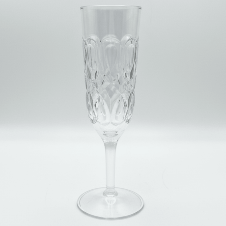 Crystal - Cut Acrylic Champagne Flute | 250ml | Footed Stem Glass - Al Kabayel Discount CentreCrystal - Cut Acrylic Champagne Flute | 250ml | Footed Stem GlassTumblersAKDCAl Kabayel Discount Centre