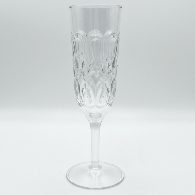 Crystal - Cut Acrylic Champagne Flute | 250ml | Footed Stem Glass - Al Kabayel Discount CentreCrystal - Cut Acrylic Champagne Flute | 250ml | Footed Stem GlassTumblersAKDCAl Kabayel Discount Centre