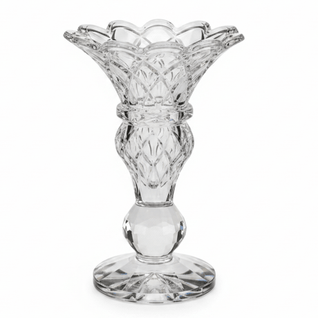 Crystal Flower Vase 16cm – Ornate Cut Glass Centerpiece - Al Kabayel Discount CentreCrystal Flower Vase 16cm – Ornate Cut Glass CenterpieceHome Décor AccentsAKDCAl Kabayel Discount Centre