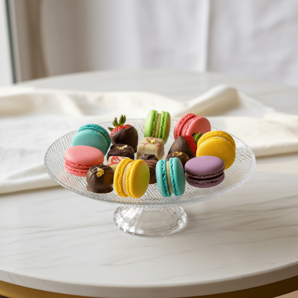 Crystal Footed Glass Candy Plate — 20×8 cm - Al Kabayel Discount CentreCrystal Footed Glass Candy Plate — 20×8 cmServing TraysAKDCAl Kabayel Discount Centre