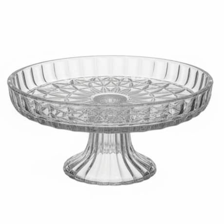 Crystal Footed Glass Candy Plate | Cut Glass Pedestal Serving Dish | 17×8 cm - Al Kabayel Discount CentreCrystal Footed Glass Candy Plate | Cut Glass Pedestal Serving Dish | 17×8 cmServing TraysAKDCAl Kabayel Discount Centre
