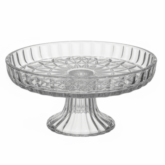 Crystal Footed Glass Candy Plate | Cut Glass Pedestal Serving Dish | 17×8 cm - Al Kabayel Discount CentreCrystal Footed Glass Candy Plate | Cut Glass Pedestal Serving Dish | 17×8 cmServing TraysAKDCAl Kabayel Discount Centre