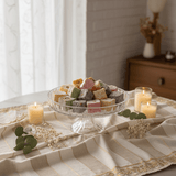 Crystal Footed Glass Candy Plate | Cut Glass Pedestal Serving Dish | 17×8 cm - Al Kabayel Discount CentreCrystal Footed Glass Candy Plate | Cut Glass Pedestal Serving Dish | 17×8 cmServing TraysAKDCAl Kabayel Discount Centre